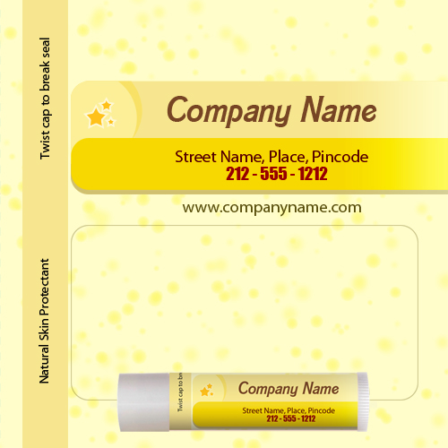 Personalized Banana Cream Flavored Lip Balm