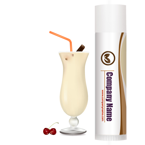 Custom Eggnog Legacy Lip Balm w/ White Tube Cap