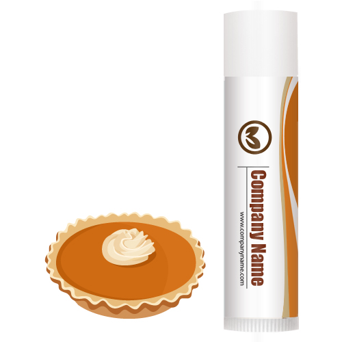 Personalized Pumpkin Pie Legacy Lip Balm w/ White Tube Cap